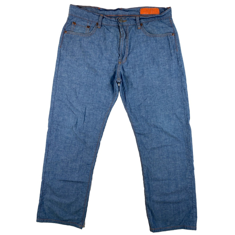 Jean Shop Rocker Selvedge Chambray Pants Men's 33 x 28 Blue
